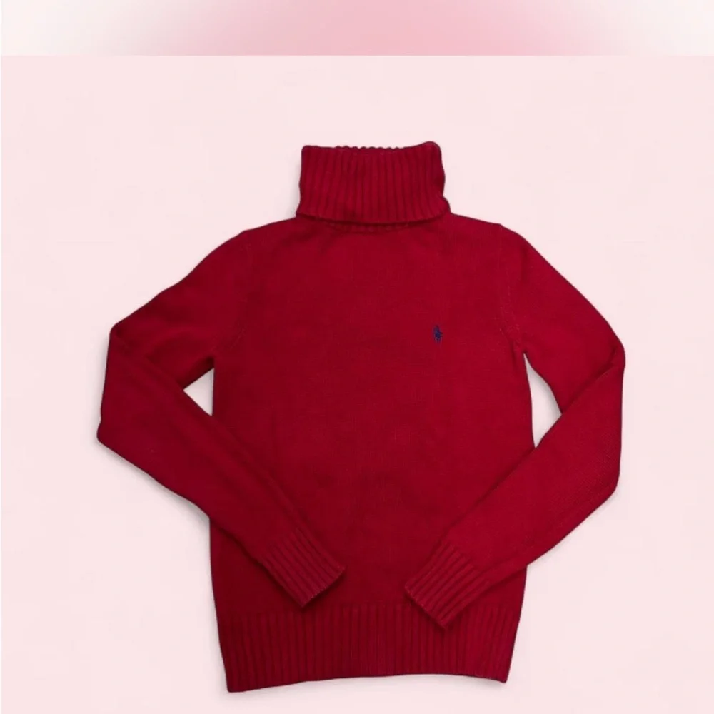 Ralph Lauren Vibrant Red Turtleneck Sweater - Picture 2 of 7